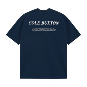 Cole Buxton T Shirt Address Navy Edition